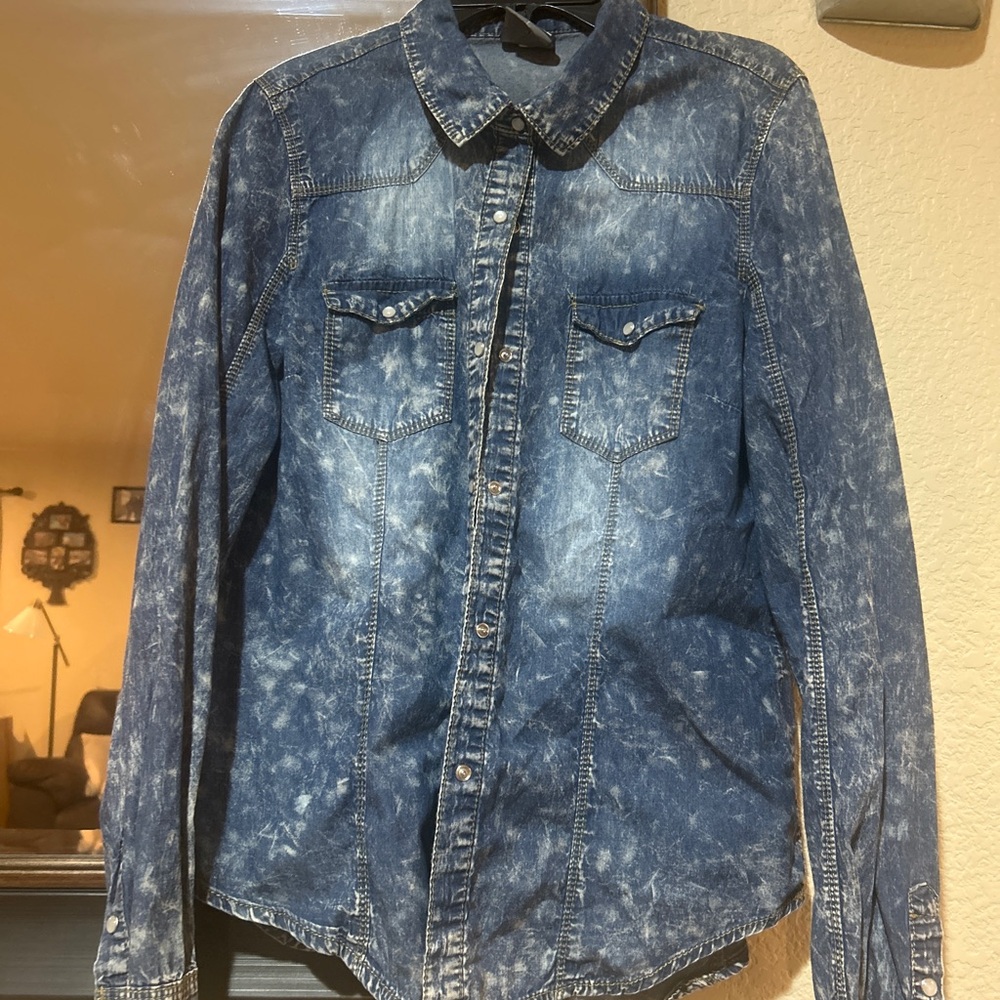 Denim Button Down Shirt for Kids
